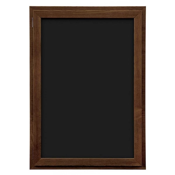 Outdoor Enclosed Combo Board, 72"x36", Black Frame/Burgundy & Buff